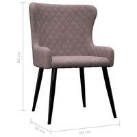 Thumbnail for Esszimmerstühle 6 Stk. Rosa Samt