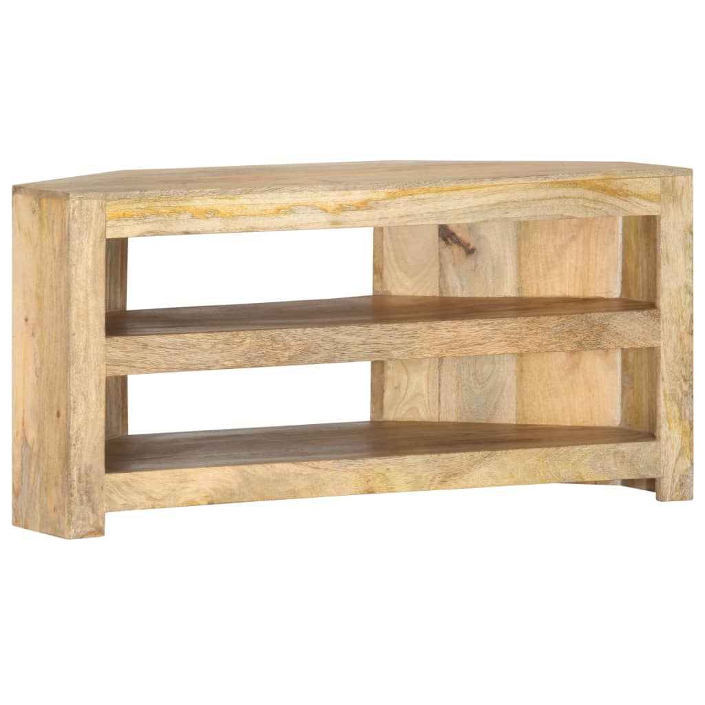 TV-Eckschrank 90 x 45 x 45 cm Massivholz Mango