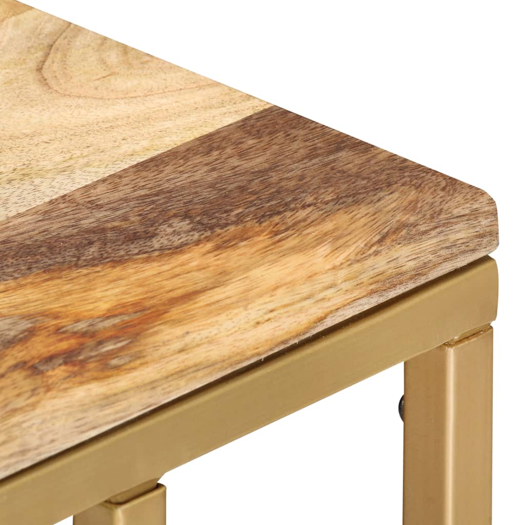 Beistelltisch 35×45×65 cm Massivholz Mango
