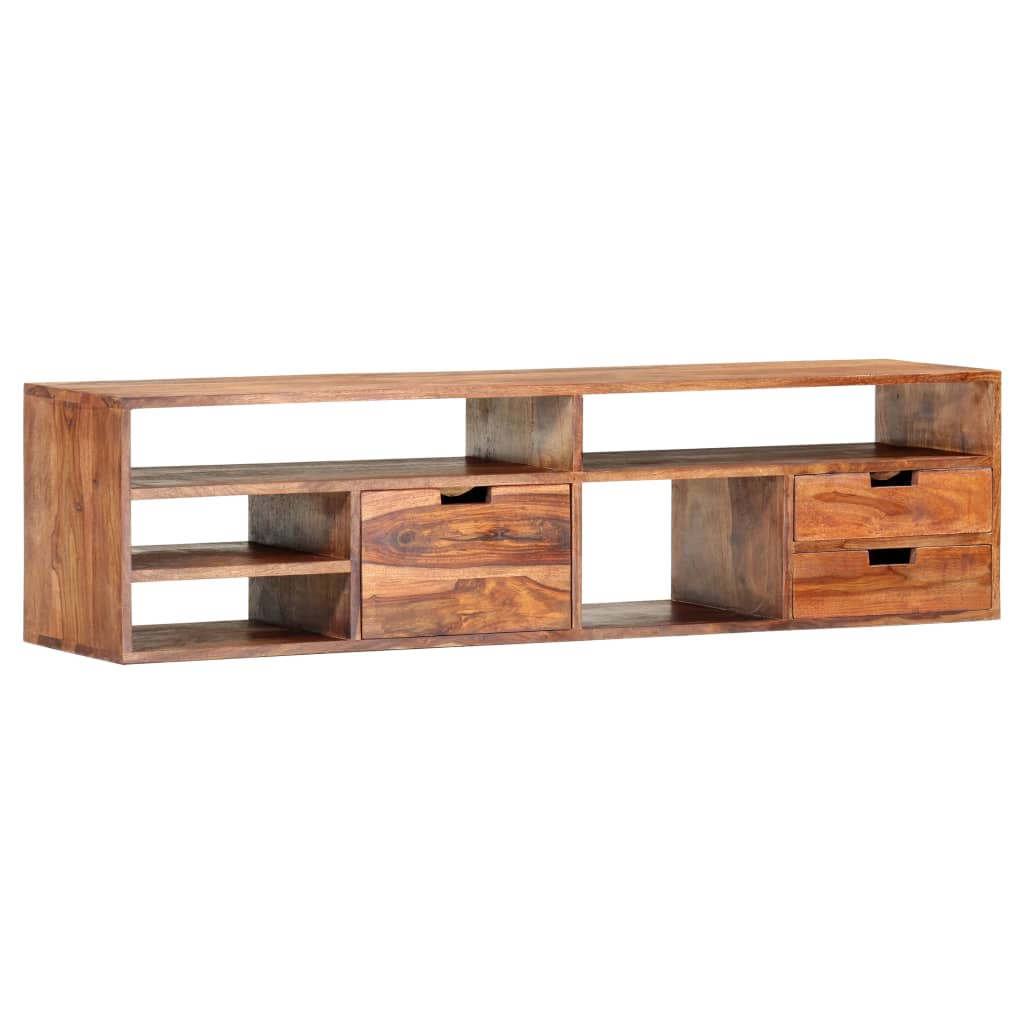 TV-Schrank 140x30x35 cm Massivholz Palisander