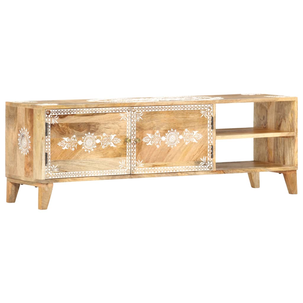 TV-Schrank 120 x 30 x 40 cm Massivholz Mango