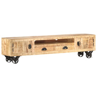 Thumbnail for TV-Schrank 150×30×37 cm Massivholz Mango