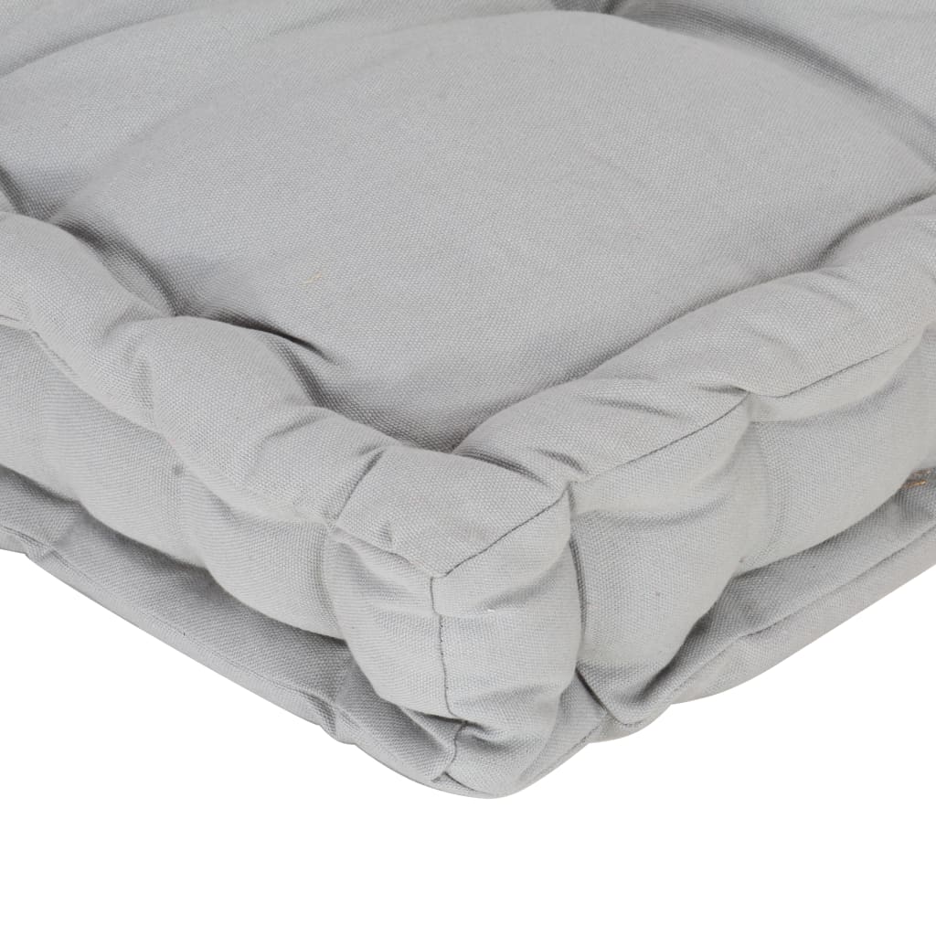 Palettenkissen Baumwolle 120×40×7 cm Grau