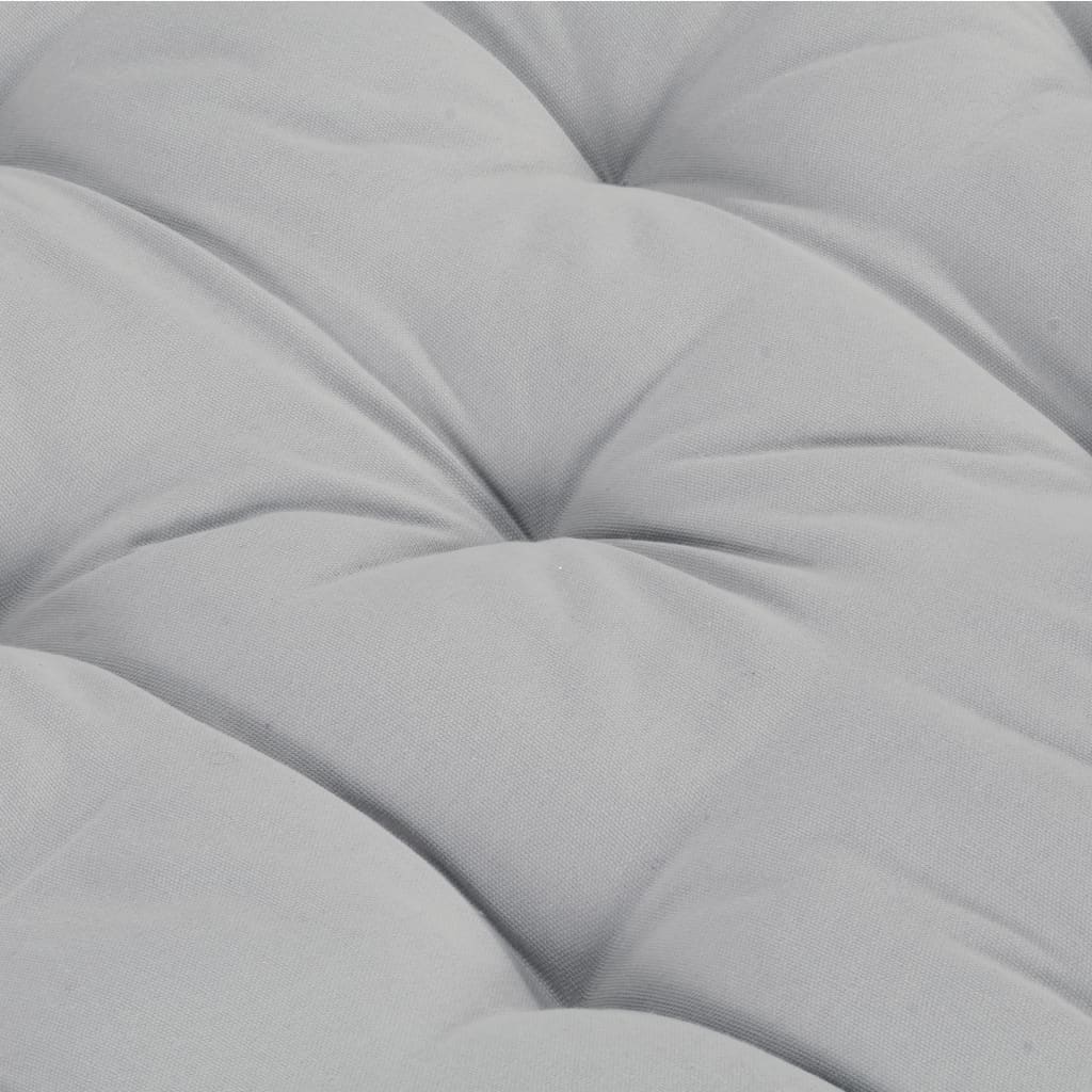 Palettenkissen Baumwolle 120×80×10 cm Grau