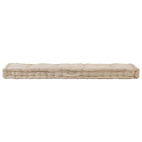 Thumbnail for Palettenkissen Baumwolle 120×40×7 cm Beige