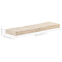 Thumbnail for Palettenkissen Baumwolle 120×40×7 cm Beige