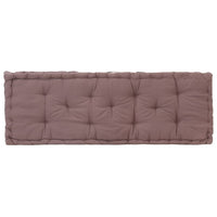Thumbnail for Palettenkissen Baumwolle 120×40×7 cm Taupe
