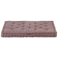 Thumbnail for Palettenkissen Baumwolle 120×80×10 cm Taupe