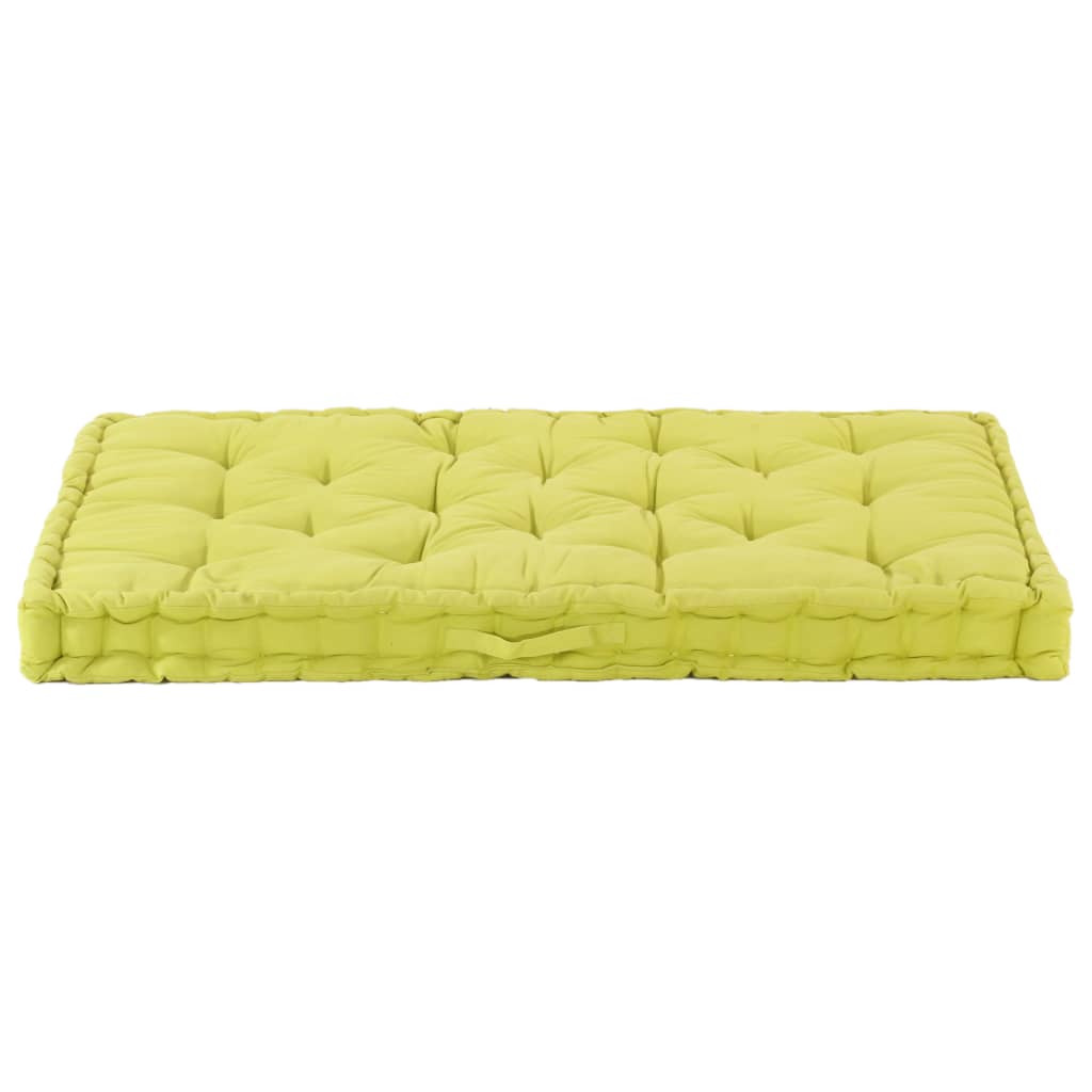 Palettenkissen Baumwolle 120×40×7 cm Grün