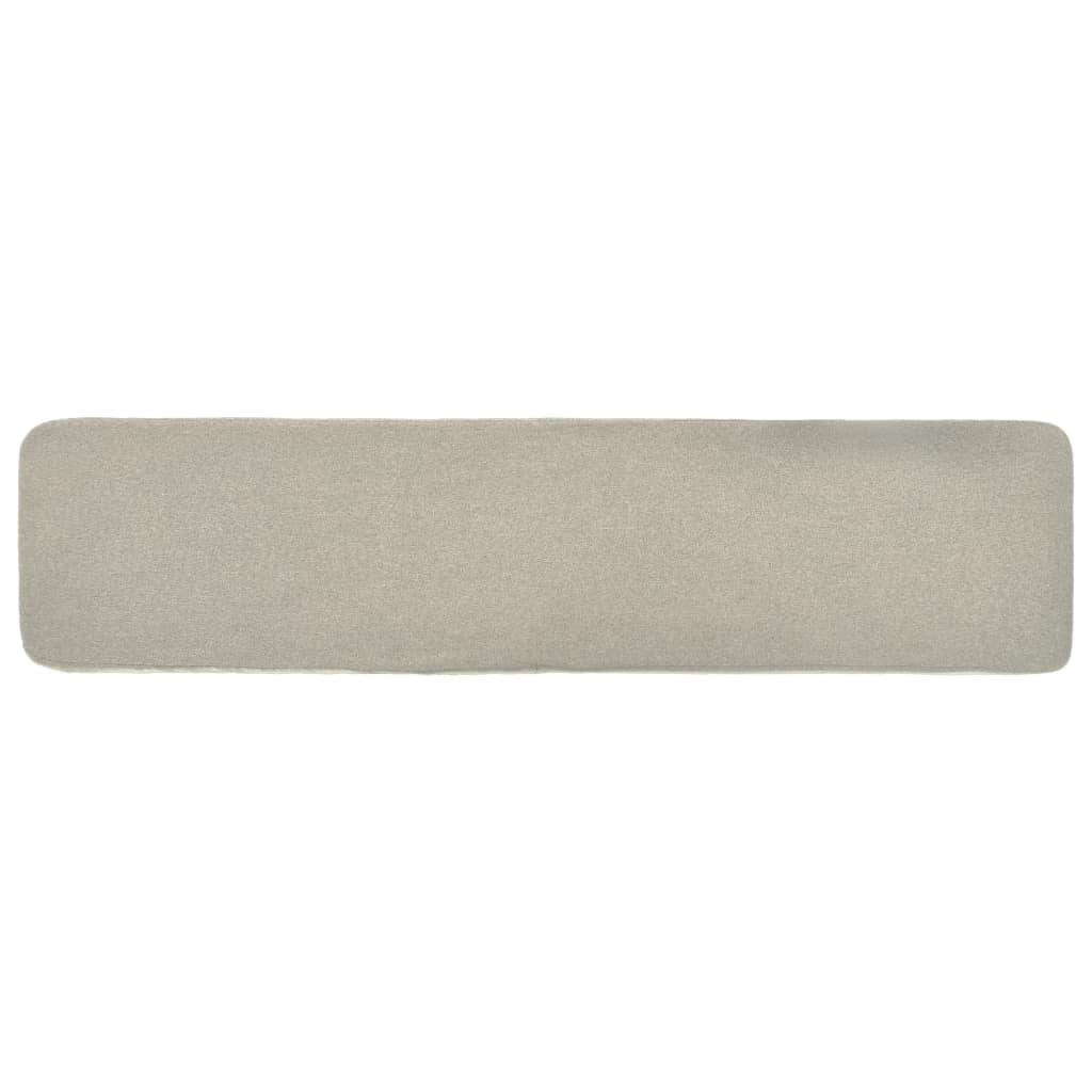 Fußhocker Creme 120×28×26 cm Stoff