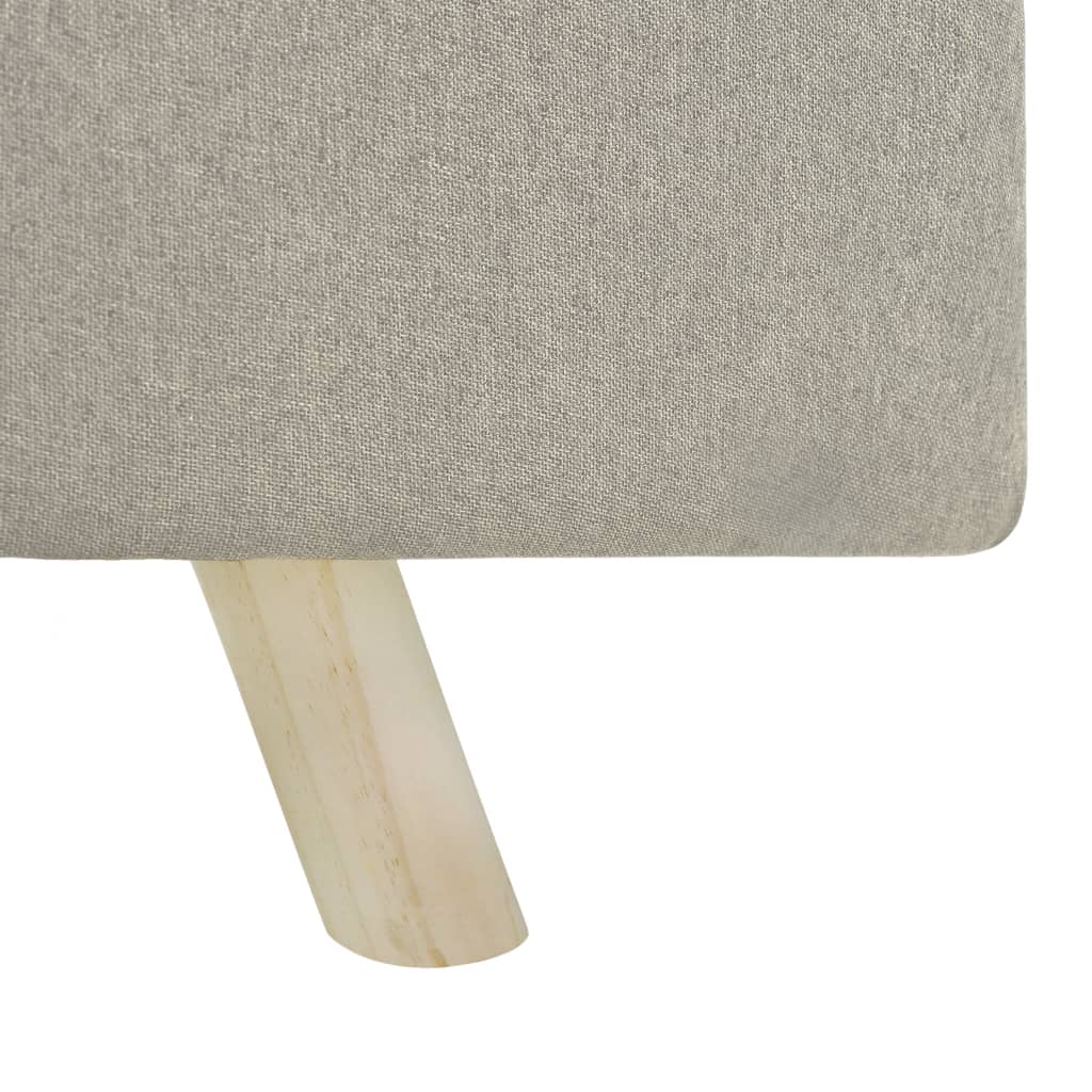 Fußhocker Creme 120×28×26 cm Stoff