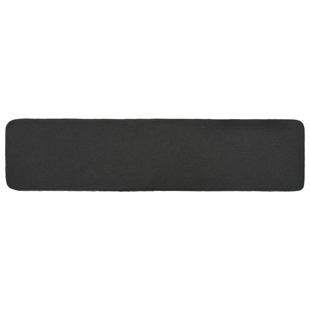 Fußhocker Dunkelgrau 120×28×26 cm Stoff