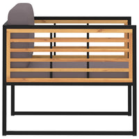 Thumbnail for Gartenstühle mit Auflagen 2 Stk. Massivholz Akazie Dunkelgrau