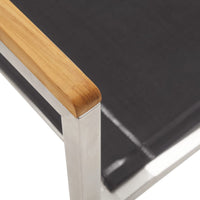 Thumbnail for Gartenstühle 4 Stk. Textilene and Edelstahl Grau