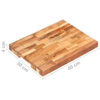 Thumbnail for Hackblock 40×30×4 cm Akazie Massivholz