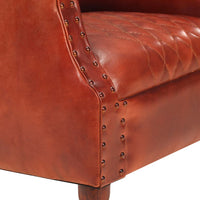Thumbnail for Sessel Braun 62 x 58 x 65 cm Echtleder