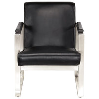 Thumbnail for Sessel Schwarz 60 x 73 x 77 cm Echtleder
