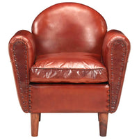 Thumbnail for Sessel Braun 77 x 65 x 79 cm Echtleder