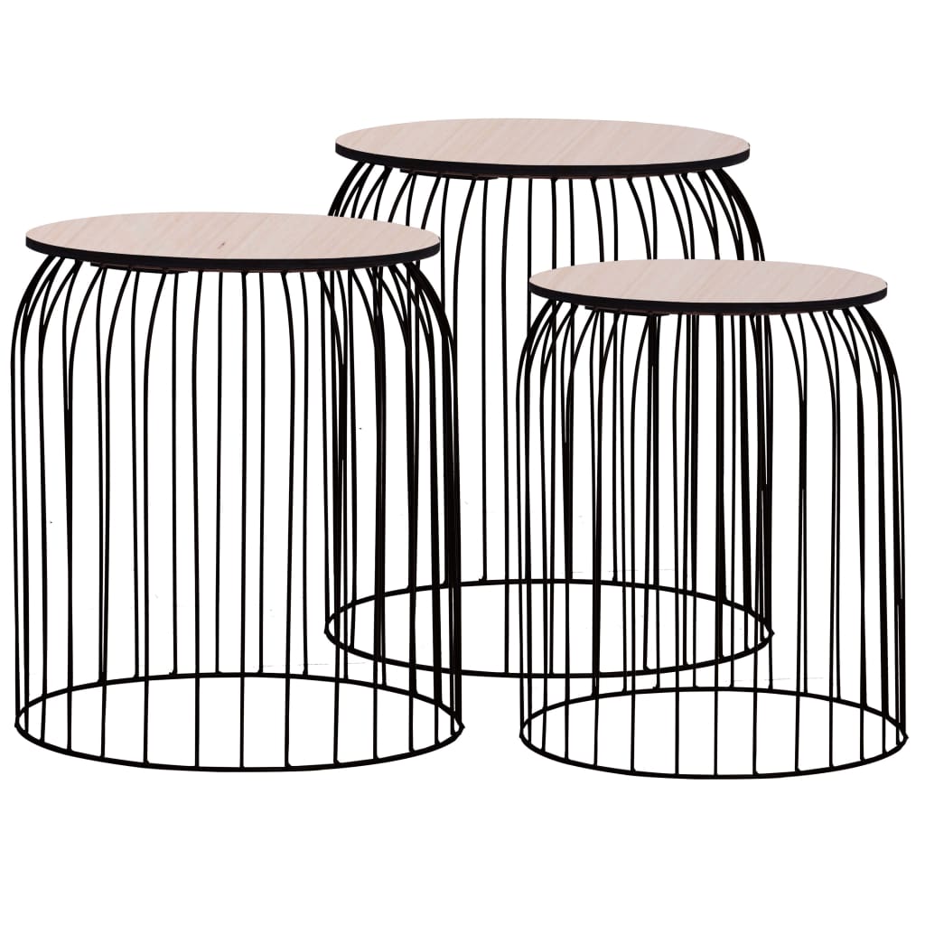 Couchtische 3 Stk. Schwarz