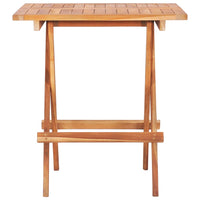 Thumbnail for Klappbarer Bistrotisch 60 x 60 x 65 cm Teak Massiv