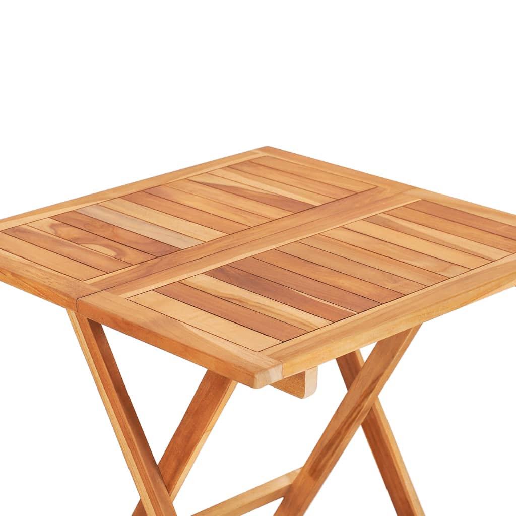 Klappbarer Bistrotisch 60 x 60 x 65 cm Teak Massiv