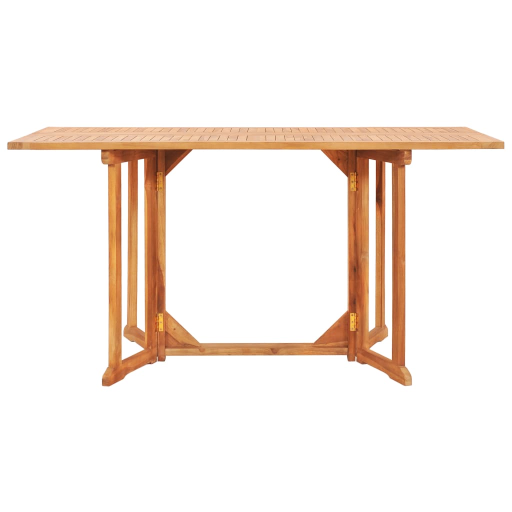 Schmetterling Gartentisch Klappbar 150x90x75cm Teak Massivholz