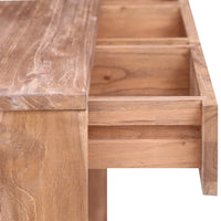 Thumbnail for Konsolentisch 110×35×75 cm Teak Massivholz