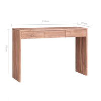 Thumbnail for Konsolentisch 110×35×75 cm Teak Massivholz
