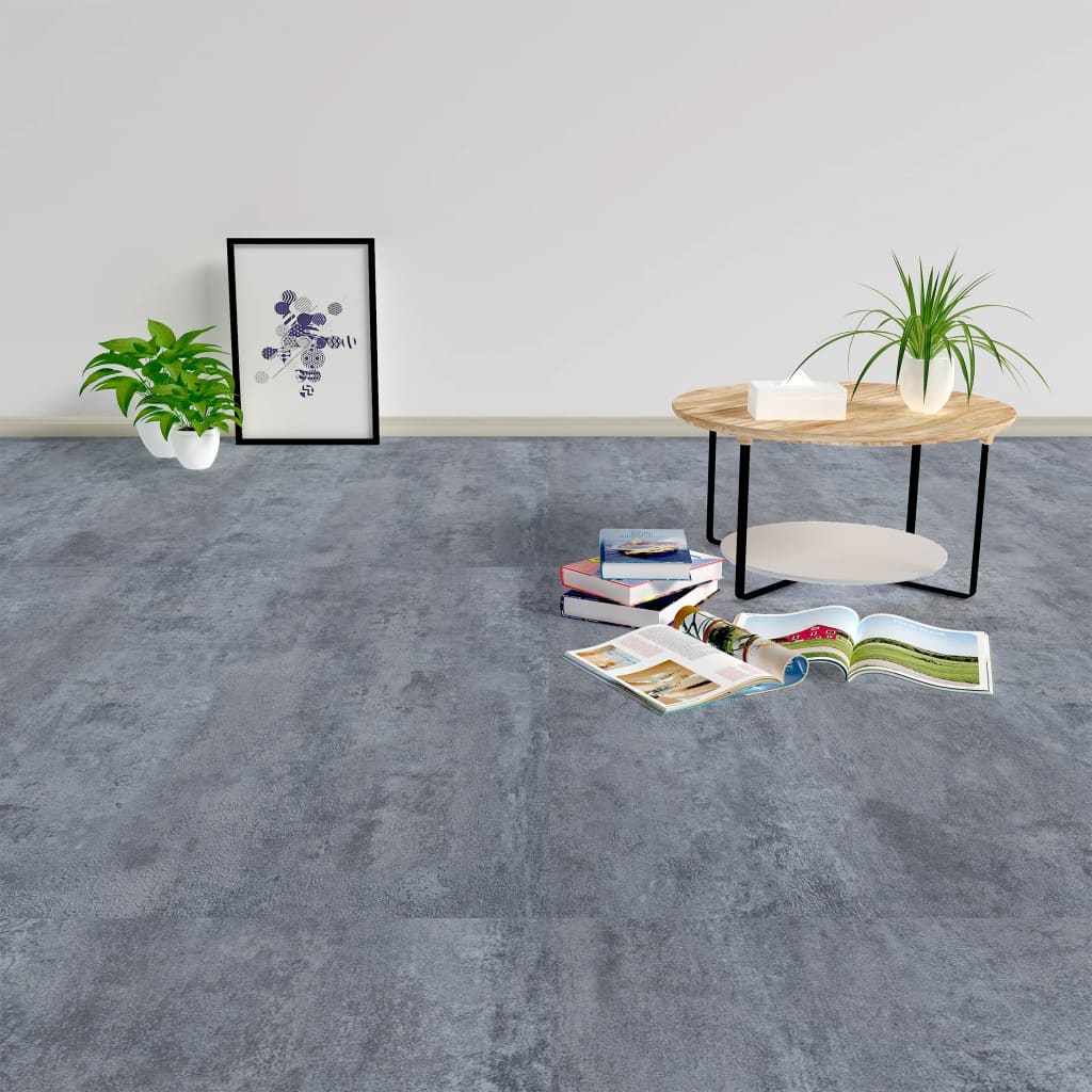 146237 vidaXL Self-adhesive Flooring Planks 5,11 m² PVC Grey Marble