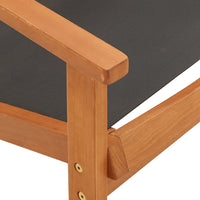 Thumbnail for Gartenstuhl mit Fußablage Eukalyptus Massivholz und Textilene