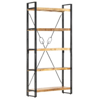 Thumbnail for Bücherregal 5 Fächer 90 x 30 x 180 cm Mango Massivholz