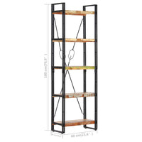 Thumbnail for Bücherregal 5 Fächer 60x30x180 cm Altholz Massiv