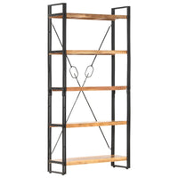 Thumbnail for Bücherregal 5 Fächer 90 x 30 x 180 cm Massivholz Akazie