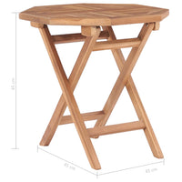Thumbnail for Klappbarer Gartentisch 45x45x45 cm Teak Massivholz