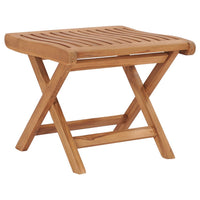 Thumbnail for Klappbarer Fußhocker 46,5×49×41,5 cm Massivholz Teak