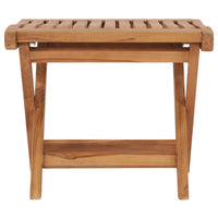 Thumbnail for Klappbarer Fußhocker 46,5×49×41,5 cm Massivholz Teak