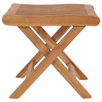 Thumbnail for Klappbarer Fußhocker 46,5×49×41,5 cm Massivholz Teak