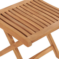 Thumbnail for Klappbarer Fußhocker 46,5×49×41,5 cm Massivholz Teak
