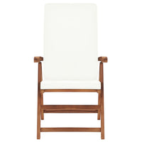 Thumbnail for Garten-Liegestühle 2 Stk. mit Auflagen Massivholz Teak