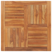 Thumbnail for Tischplatte Massivholz Teak Quadratisch 90×90×2,5 cm