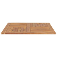 Thumbnail for Tischplatte Massivholz Teak Quadratisch 90×90×2,5 cm