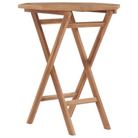 Thumbnail for Klappbarer Gartentisch 60×60×75 cm Teak Massivholz