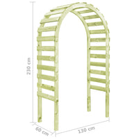Thumbnail for Gartenpergola 130×60×230 cm Kiefernholz Imprägniert