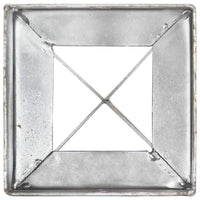 Thumbnail for Erdspieße 2 Stk. Silbern 10×10×76 cm Verzinkter Stahl