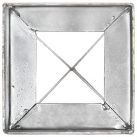 Thumbnail for Erdspieße 12 Stk. Silbern 10×10×76 cm Verzinkter Stahl