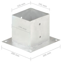 Thumbnail for Pfostenanker 4 Stk. Verzinktes Metall 141 mm