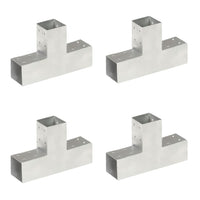 Thumbnail for Pfostenverbinder 4 Stk. T-Form Verzinktes Metall 71 x 71 mm