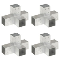 Thumbnail for Pfostenverbinder 4 Stk. X-Form Verzinktes Metall 81 x 81 mm
