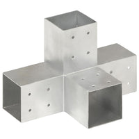 Thumbnail for Pfostenverbinder 4 Stk. X-Form Verzinktes Metall 81 x 81 mm