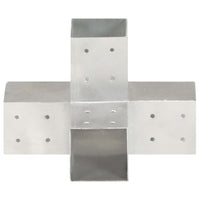 Thumbnail for Pfostenverbinder 4 Stk. X-Form Verzinktes Metall 81 x 81 mm